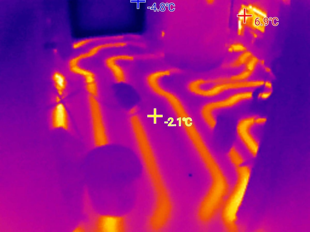 Termowizja instalacji CO – przewody